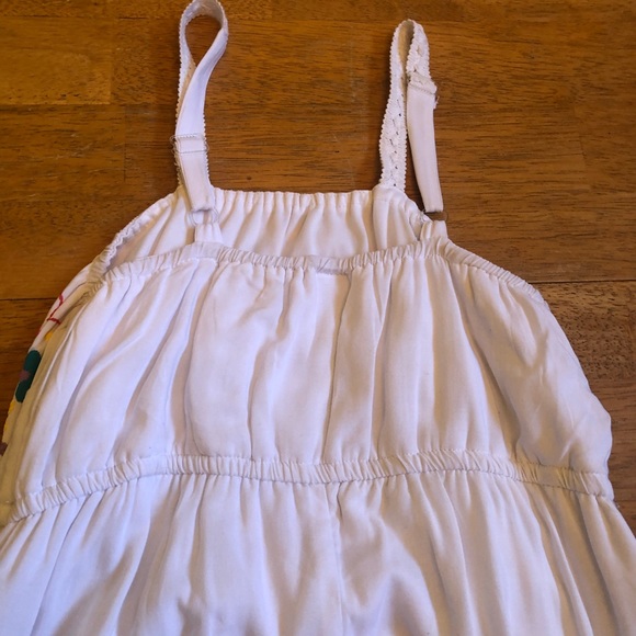 D-Signed sundress with flowers and lace Sz Large - Picture 7 of 10